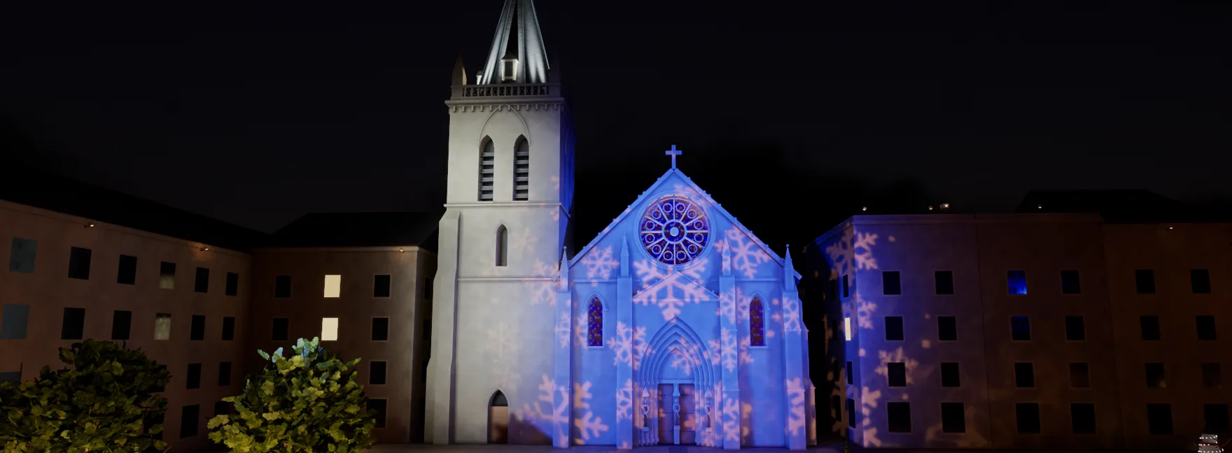 Église, ambiance Noël