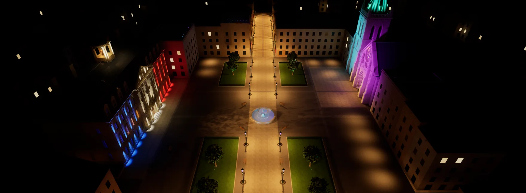 Vue d’ensemble, ambiance Tricolore et couleurs